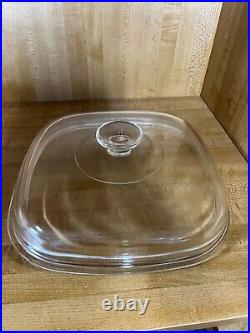 Vintage Corningware Blue Flower Casserole Dish and Lid