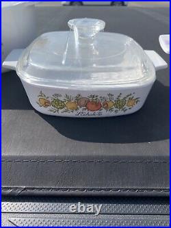 Vintage Corningware Corning Ware Spice Of Life 3 Piece Set Bakeware W Lids