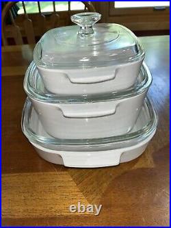 Vintage Corningware Spice Of Life Set Of Three-All With Lids