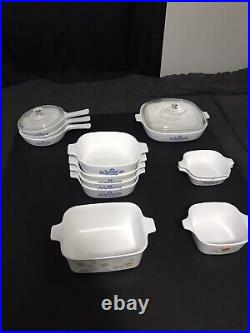 Vintage Large 14 Pc. Corning Ware Set Various Sizes