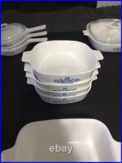 Vintage Large 14 Pc. Corning Ware Set Various Sizes