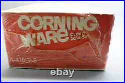 Vintage NOS Coring Ware Cook'n Bake Set NEW Sealed Country Festival Skillet LOT
