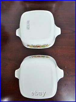 Vintage Original (French Wording) Spice Of Life Corning Ware Set Of 10