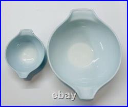 Vintage PYREX Hot Air Balloons Turquoise CHIP & DIP Set 441/444 AS IS FLAWS