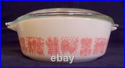 Vintage Pyrex 471 Pink Butterprint Casserole Dish with 470C Lid GREAT CONDITION