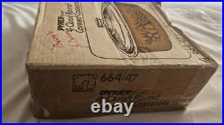 Vintage Pyrex BIG BERTHA 664 Old Orchard Gold/Brown 4 Qt 4L Casserole Dish withLid Vintage Pyrex BIG BERTHA 664 Old Orchard Gold/Brown 4 Qt 4L Casserole Dish withLid