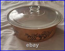 Vintage Pyrex BIG BERTHA 664 Old Orchard Gold/Brown 4 Qt 4L Casserole Dish withLid Vintage Pyrex BIG BERTHA 664 Old Orchard Gold/Brown 4 Qt 4L Casserole Dish withLid