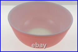 Vintage Pyrex Flamingo PINK Matte 3 Mixing Bowl Set Corning 401 / 402 / 403 Nice