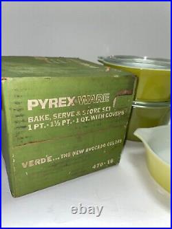 Vintage Pyrex Green Corning Ware 470.16