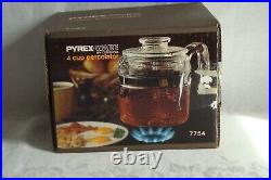 Vintage Pyrex Ware by Corning 4 Cup Percolator 7754 New in Open Box