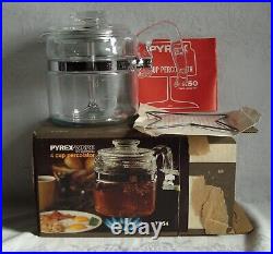 Vintage Pyrex Ware by Corning 4 Cup Percolator 7754 New in Open Box