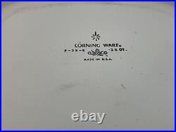 Vintage Rare Corning Ware 2.5 Quart Blue Cornflower P-21/2-B Baking Dish WithLid