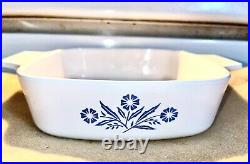 Vintage Rare Corning Ware Blue Cornflower Casserole Dish 1qt A-1-b Never Used