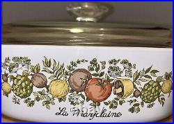 Vintage Rare Corning Ware Spice Of Lifecasserole Dish 8pc Set La Marjolaine