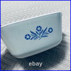 Vintage Rare CorningWare 60s blue cornflower 1 3/4 qt covered casserole