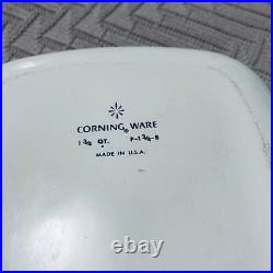 Vintage Rare CorningWare 60s blue cornflower 1 3/4 qt covered casserole