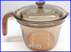 Vintage Rare TEAPOT Corning VISIONS Pyrex Amber Glass Coffee kettle Bent Handle Vintage Rare TEAPOT Corning VISIONS Pyrex Amber Glass Coffee kettle Bent Handle
