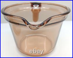 Vintage Rare TEAPOT Corning VISIONS Pyrex Amber Glass Coffee kettle Bent Handle Vintage Rare TEAPOT Corning VISIONS Pyrex Amber Glass Coffee kettle Bent Handle