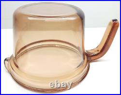 Vintage Rare TEAPOT Corning VISIONS Pyrex Amber Glass Coffee kettle Bent Handle Vintage Rare TEAPOT Corning VISIONS Pyrex Amber Glass Coffee kettle Bent Handle