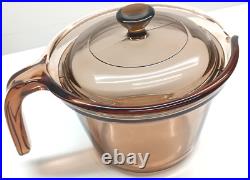 Vintage Rare TEAPOT Corning VISIONS Pyrex Amber Glass Coffee kettle Bent Handle Vintage Rare TEAPOT Corning VISIONS Pyrex Amber Glass Coffee kettle Bent Handle