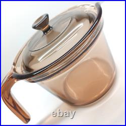 Vintage Rare TEAPOT Corning VISIONS Pyrex Amber Glass Coffee kettle Bent Handle Vintage Rare TEAPOT Corning VISIONS Pyrex Amber Glass Coffee kettle Bent Handle