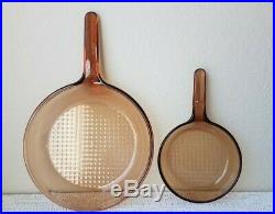 Vintage Visions Corning Ware 12-Piece Amber Glass Cookware Sauce Pans & Skillets
