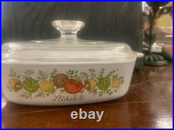 Vintage and Rare Lechaloto corningware dish with lid
