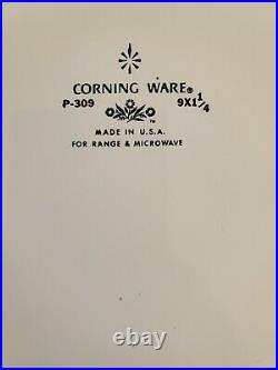 Vintage corning ware blue corn flower Pie Plate, Rare