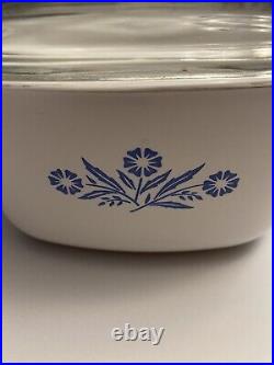 Vintage corning ware blue cornflower 1 3/4 Qt. Dish