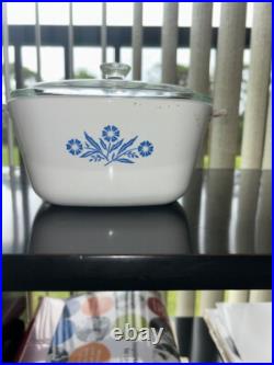 Vintage corning ware blue cornflower 1 3/4 qt Vintage corning ware blue cornflower 1 3/4 qt