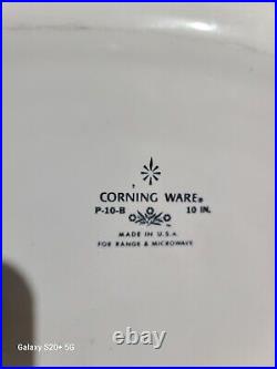 Vintage corning ware blue cornflower p-10-b Rare Made in USA