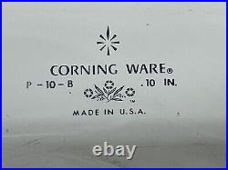 Vintage corning ware blue cornflower p-10-b without lid, Rare Made in USA