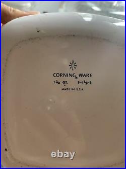 Vintage corning ware blue cornflower set