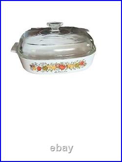 Vintage corning ware spice of life, LA Romarin Casserole Dish With Top