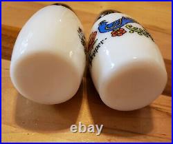 Vintage spice cabinet and salt & pepper shakers Corningware Country Festival