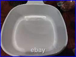 Vintage white corningware blue flower