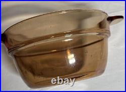 Vision Ware Vintage Corning Pyrex Amber Glass Cookware 11 Piece Set USA