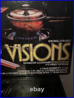 Visions Corning Ware 5 Piece 1987 Starter Set V Sealed! Vintage New