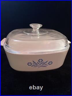 Vtg Blue Cornflower Corningware