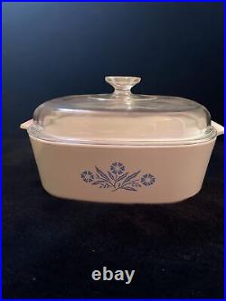 Vtg Blue Cornflower Corningware