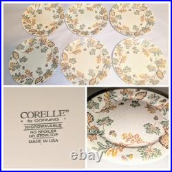 Vtg Corelle Dinner Plate Leaf Speckled Autumn Fall Leaves 10¼ RARE x6 Plates A+ Vtg Corelle Dinner Plate Leaf Speckled Autumn Fall Leaves 10¼ RARE x6 Plates A+