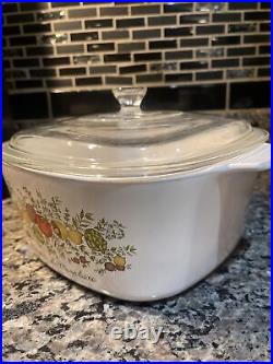 Vtg Corning Ware 3 Qt L'Echalote La Marjolaine Spice of Life withLid A3B