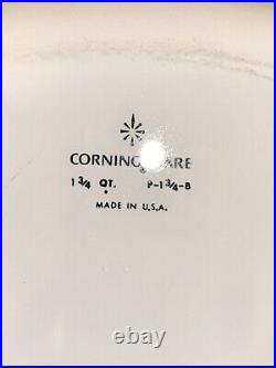 Vtg Corning Ware Blue Cornflower Casserole Dish 4pc Set Lot All Pyrex Lids Rare