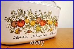 Vtg Corning Ware L'Echalote La Marjolaine Spice of Life 5 Quart Dish A-5-B Lid