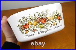 Vtg Corning Ware L'Echalote La Marjolaine Spice of Life 5 Quart Dish A-5-B Lid