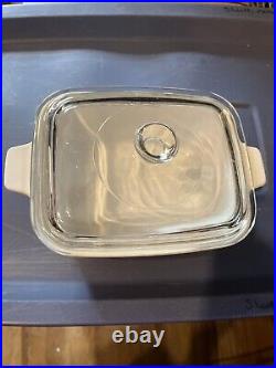 Vtg Corning Ware Loaf Casserole 7 x 5 1/2 x 3, P-4-B, Numbered 32 Spice of Life