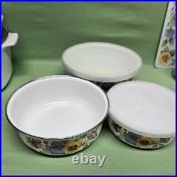 Vtg Discontinued Corelle Pansy Summer Blush Floral Dinnerware USA 56 Pieces