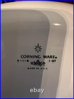 Vtg LOT Vintage Corning Ware Blue Cornflower Pattern