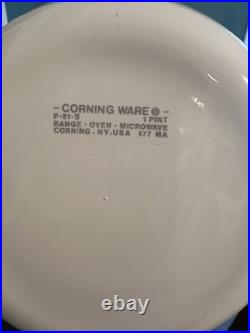 Vtg LOT Vintage Corning Ware Blue Cornflower Pattern