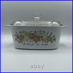 Vtg Pyrex Corning Ware Spice Of Life Casserole dishes cookware Set Of 4